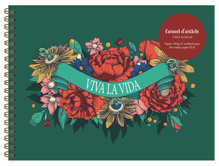 Szkicownik spirala 32x24 cm Frida Kahlo