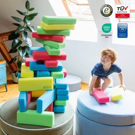 Piankowe klocki konstrukcyjne Compact Riwi