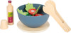 Zestaw drewniany do krojenia sałatki Fresh z miską i warzywami Small Foot 12612