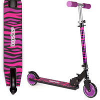 Bopster, Składana hulajnoga 5/14 lat - różowa zebra