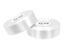 Wstążka satynowa 1,2 x 100 cm biała