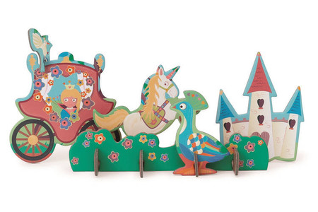 Scratch, Puzzle 2w1 - 2D i 3D scenografia Księżniczka