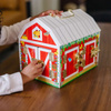 Urocza drewniana stodoła z zamkami i kłódkami 12564-Melissa & Doug, zabawki rozwojowe