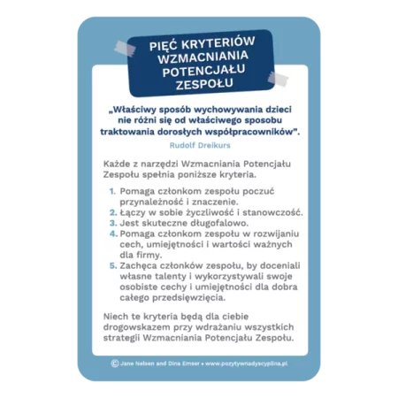 52 Karty Narzędzi Rozwoju Potencjału Zespołu w Organizacjach