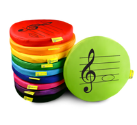 Poduszki edukacyjne z eko skóry nutki nuty zestaw 10szt