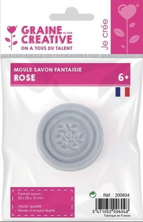 Foremka mini do mydła Okrągła z Różą