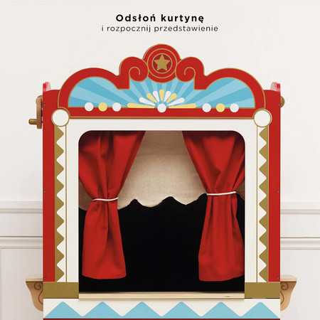 Drewniany teatr lalek Showtime zabawka dla dzieci odgrywanie ról Le Toy Van