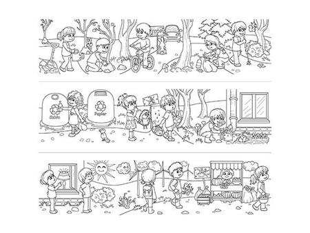 Kolorowanka w rolce Dbam o środowisko Coloresca