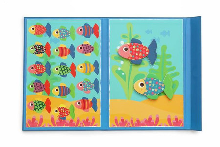 Scratch, magnetyczna układanka - kształty i kolory Rybki