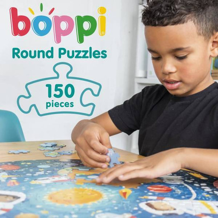 BOPPI, Puzzle okrągłe 58 cm - Mapa świata 150 elem.