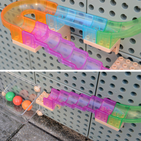 MASTERKIDZ Zestaw Konstrukcyjny Tor dla Piłek Tablica STEM 440elementów