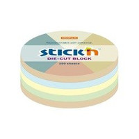 Notes Koło, 67x67mm, Mix 5 Kol. Pastel+Recykling 250Kart.