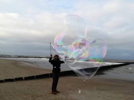 Obręcz do dużych baniek mydlanych ,,Kropelka’’ - Słupskie Bańki Mydlane