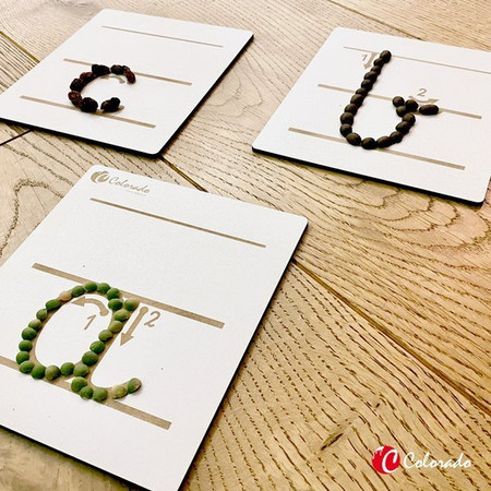 Drewniany alfabet do nauki pisania (małe litery)