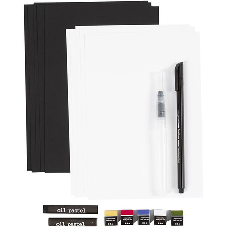 Zestaw do Akwareli Kwiaty w wazonach