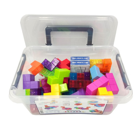 Magnetyczne klocki tetris Magic Magnetic Cubes, 56 elementów