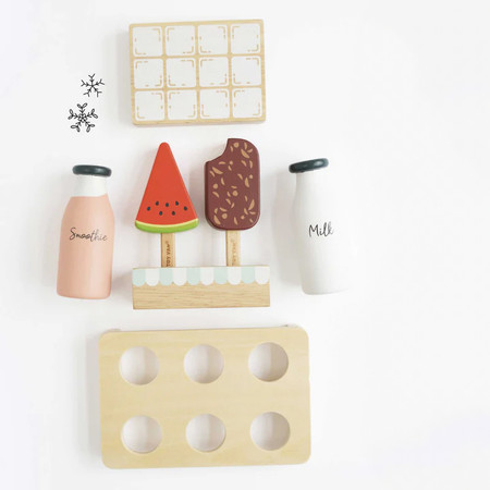 Drewniana lodówka, zabawka dla dzieci, kuchnia, odgrywanie ról Le Toy Van