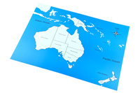 Australia - mapa kontrolna, z podpisami