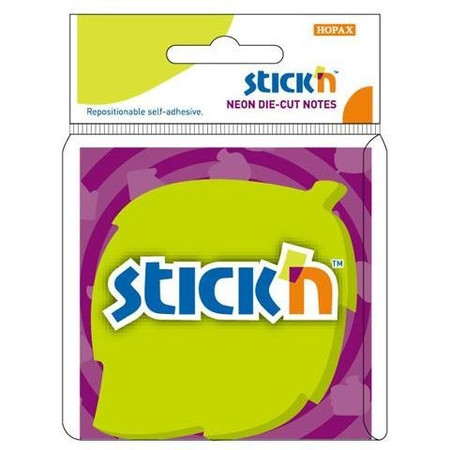 Notes Samoprzy. 76x76mm Zielony Listek 50Kart.