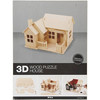 Puzzle 3D drewniane dom wariant 2