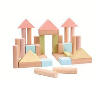 Klocki drewniane 40 szt., seria pastelowa | Plan Toys®