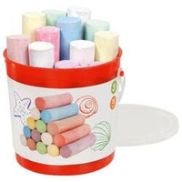 Kolorowa kreda chodnikowa w wiaderku 15 szt.