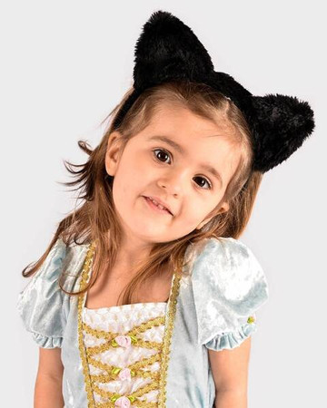 Opaska czarne uszy 21 cm