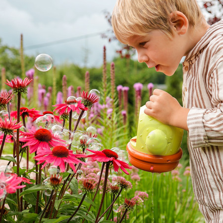 WOOPIE Elektryczna Maszyna Do Baniek Mydlanych Kaktus Efekty Dźwiękowe i Świetlne