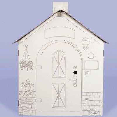 Duży domek do złożenia i pokolorowania Tektorado