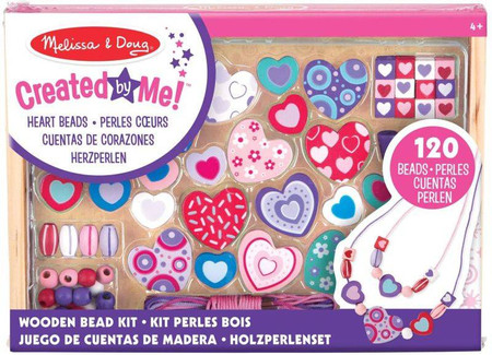 Zestaw drewnianych koralików Serduszka Melissa&Doug