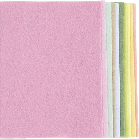 Filc 10 ark. A4 Kolory pastelowe