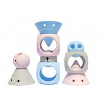 Zestaw zabawek kreatywnych Moluk Building Genius 9 el.- Pastel