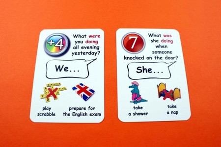 Fun Card English Past Continuous