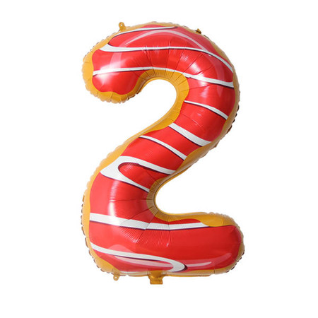 Balon foliowy CYFRA ciasteczko donut 40" 85 cm