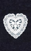 Naprasowanka koronkowa Serce