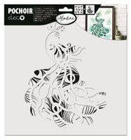 Szablon 2-stopniowy 28x28 Pawie pióra