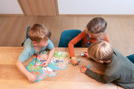 Scratch, Dwustronne Puzzle XL (2 x 20 elem) Pszczoły i Ul