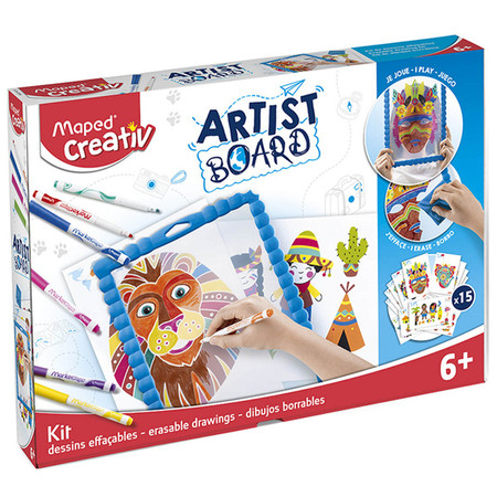 Maped Creativ Tablica Zmywalna Z Szablonami I Markerami