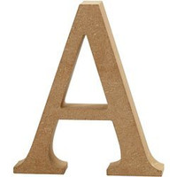 Litera A z MDF H: 13 cm