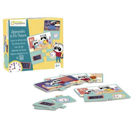 Puzzle 3-częściowe Nauka Zegara