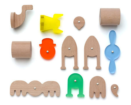 Lekkid, Konstrukcyjne drewniane klocki magnetyczne - BOX 50 el.