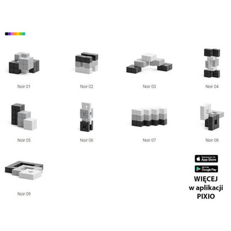 Klocki Pixio Noir | Abstract Series | Pixio®