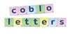 COBLO, nakładki na klocki - Litery 60 szt
