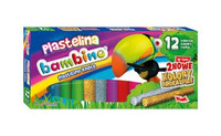 Plastelina Bambino 12 kolorów złota+srebrna