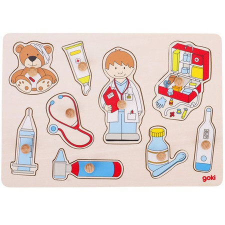 Układanka z uchwytami Lekarz