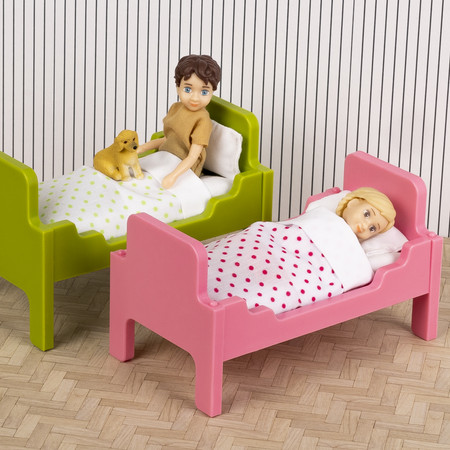 Zestaw mebli pokój dziecięcy do domku dla lalek zabawka dla dzieci Lundby