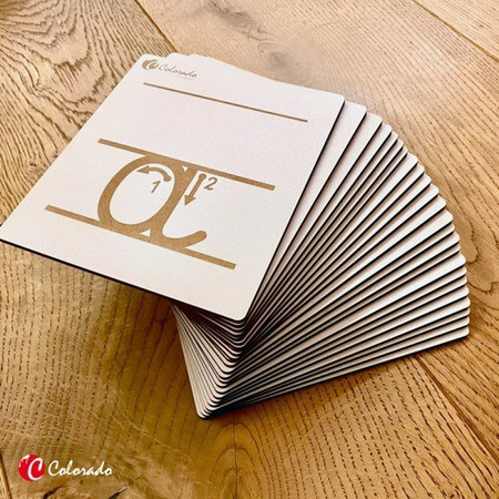 Drewniany alfabet do nauki pisania (małe litery)