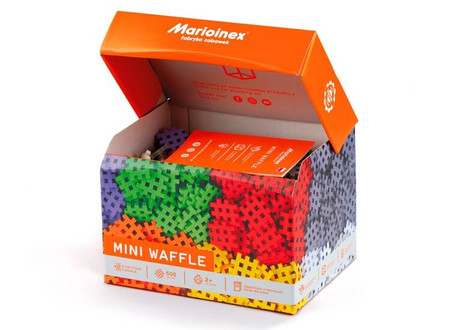 Klocki konstrukcyjne Wafle Mini - Zestaw 500 elementów