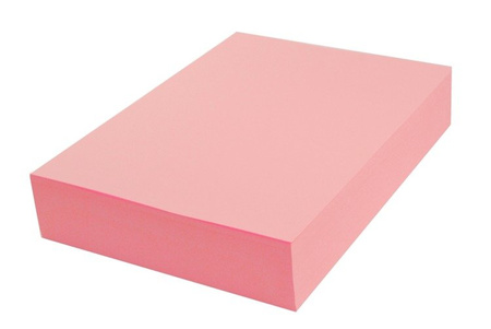 Papier kolorowy różowy pastelowy A4 260g ryza 100 arkuszy