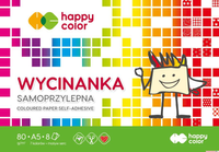 Paczka Papier kolorowy A5 samoprzylepny Happy Color 10sztuk
